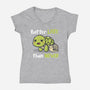 Better Late Than Never-Womens-V-Neck-Tee-Freecheese