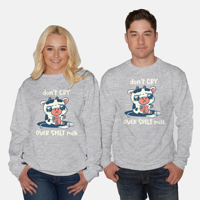 Don't Cry Please-Unisex-Crew Neck-Sweatshirt-Freecheese