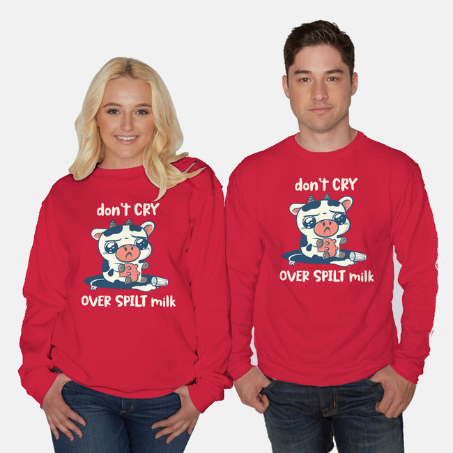 Don't Cry Please-Unisex-Crew Neck-Sweatshirt-Freecheese