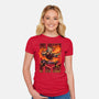 Tea Dragon Of The West-Womens-Fitted-Tee-Studio Mootant