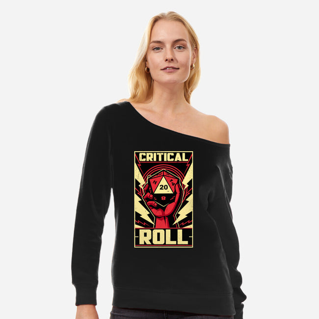 Critical Roll RPG Revolution-Womens-Off Shoulder-Sweatshirt-Studio Mootant