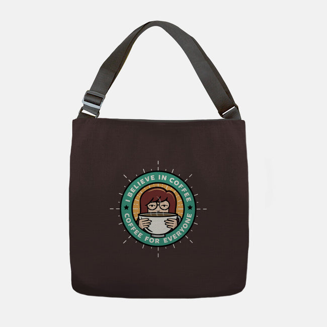 Coffee For Everyone-None-Adjustable Tote-Bag-katiestack.art