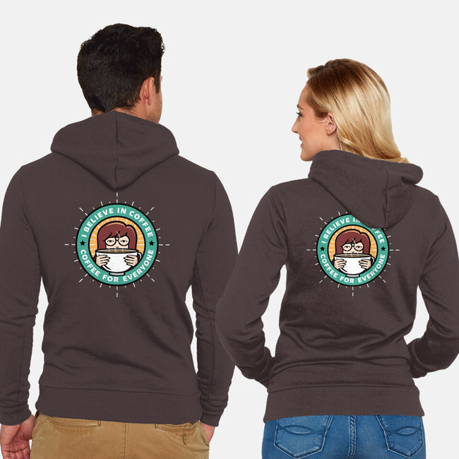 Coffee For Everyone-Unisex-Zip-Up-Sweatshirt-katiestack.art