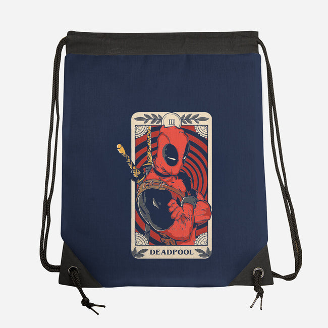 Deadpool Tarot-None-Drawstring-Bag-turborat14