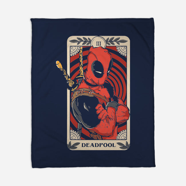 Deadpool Tarot-None-Fleece-Blanket-turborat14