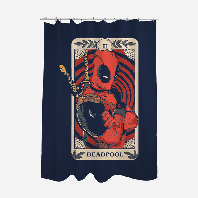 Deadpool Tarot-None-Polyester-Shower Curtain-turborat14