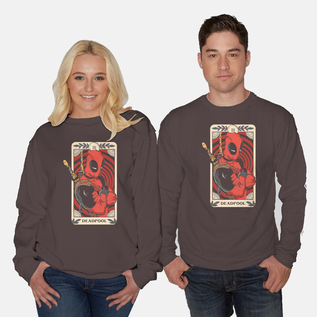 Deadpool Tarot-Unisex-Crew Neck-Sweatshirt-turborat14