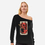 Deadpool Tarot-Womens-Off Shoulder-Sweatshirt-turborat14