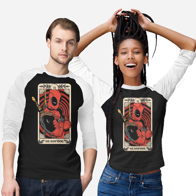 Deadpool Tarot-Unisex-Baseball-Tee-turborat14