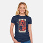 Deadpool Tarot-Womens-Fitted-Tee-turborat14