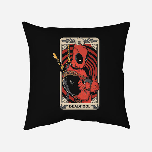 Deadpool Tarot-None-Non-Removable Cover w Insert-Throw Pillow-turborat14