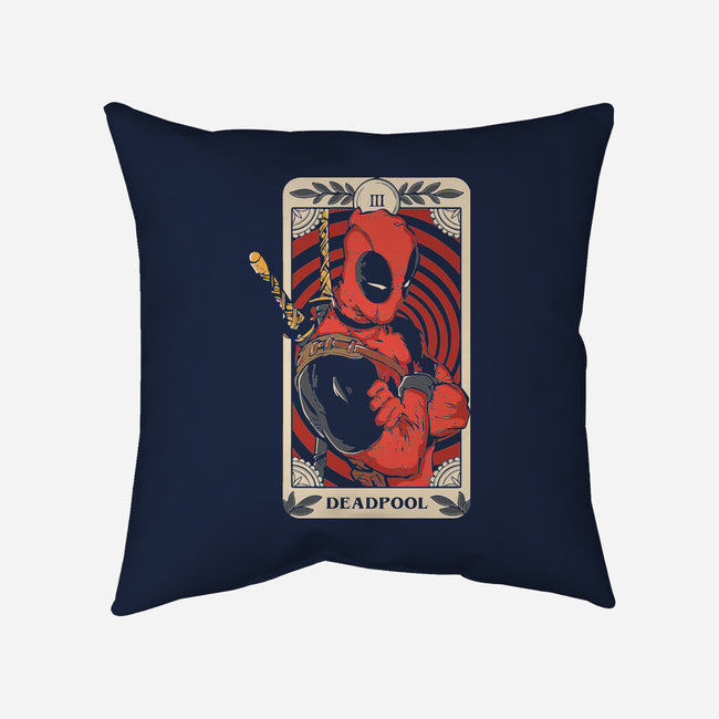 Deadpool Tarot-None-Non-Removable Cover w Insert-Throw Pillow-turborat14