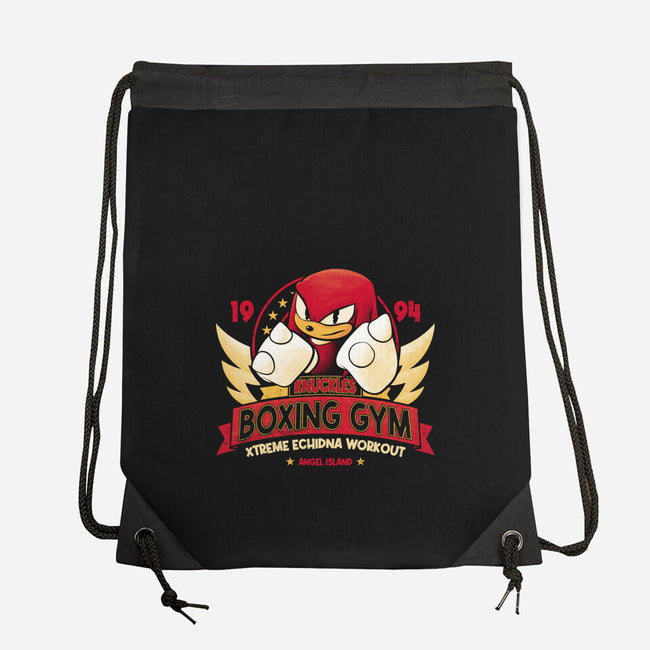 Knuckles Boxing Gym-None-Drawstring-Bag-teesgeex