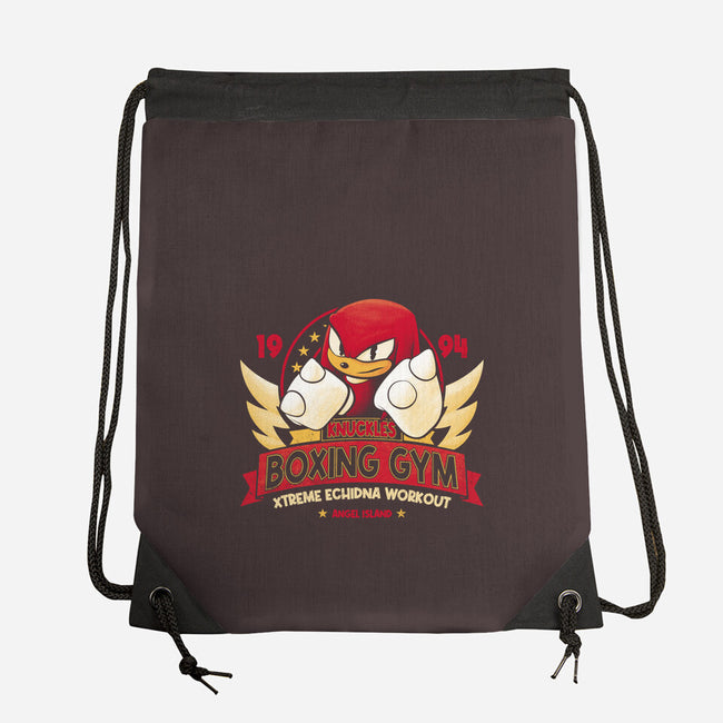 Knuckles Boxing Gym-None-Drawstring-Bag-teesgeex