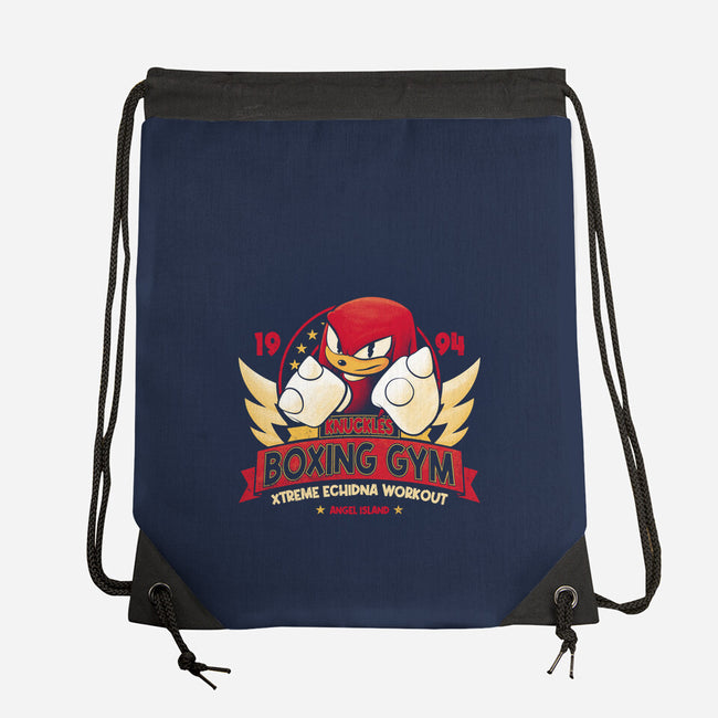 Knuckles Boxing Gym-None-Drawstring-Bag-teesgeex