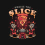 Praise The Slice-Womens-V-Neck-Tee-eduely