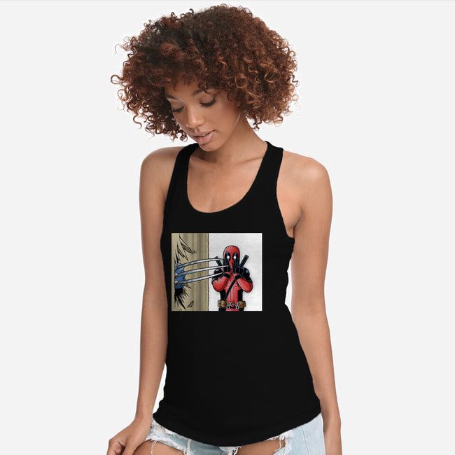 Here's Logan-Womens-Racerback-Tank-Barbadifuoco