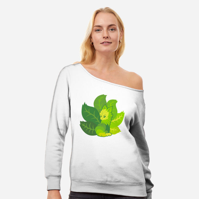 Spring Kitsune-Womens-Off Shoulder-Sweatshirt-erion_designs