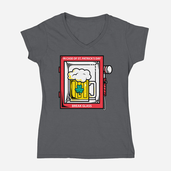 Break Glass-Womens-V-Neck-Tee-krisren28