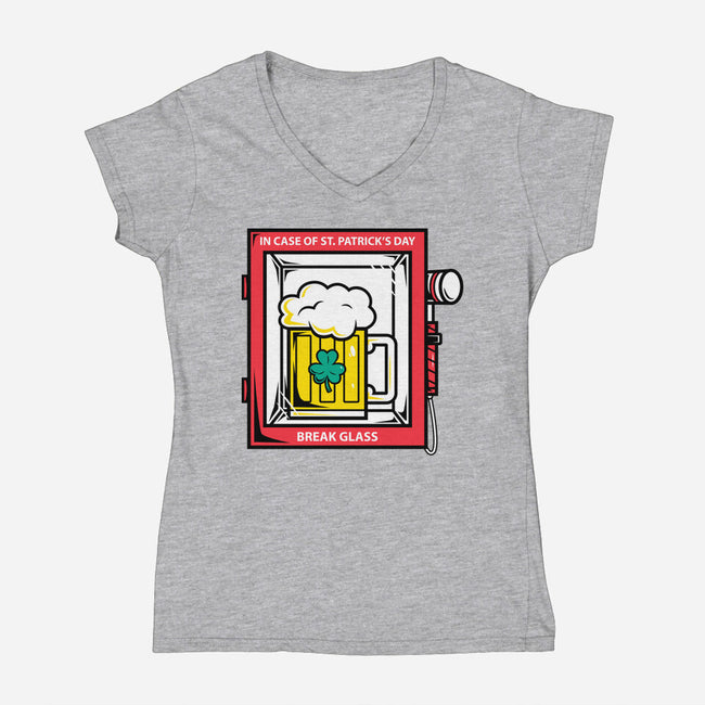 Break Glass-Womens-V-Neck-Tee-krisren28