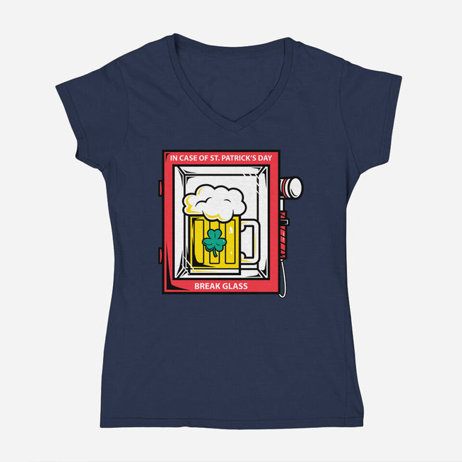 Break Glass-Womens-V-Neck-Tee-krisren28