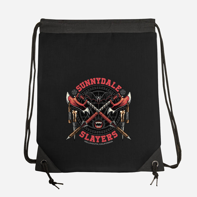 Hellmouth California-None-Drawstring-Bag-momma_gorilla