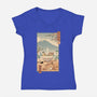 A Perfect Ramen Weather-Womens-V-Neck-Tee-vp021