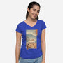 A Perfect Ramen Weather-Womens-V-Neck-Tee-vp021