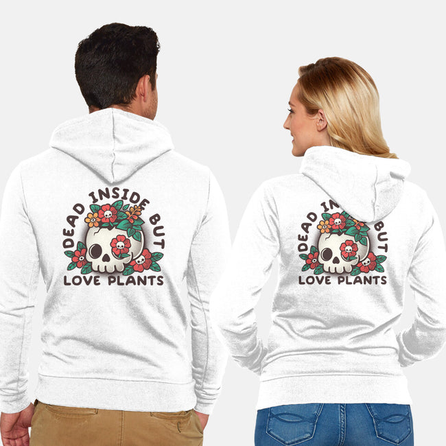 Dead But Love Plants-Unisex-Zip-Up-Sweatshirt-NemiMakeit