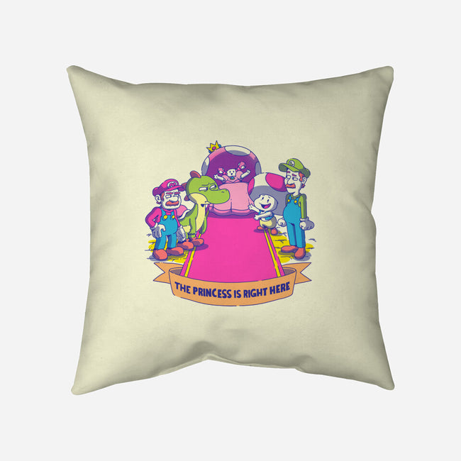 The Princess Is Right Here-None-Removable Cover w Insert-Throw Pillow-Stevie