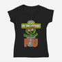 Grouchy Letters-Womens-V-Neck-Tee-Nemons