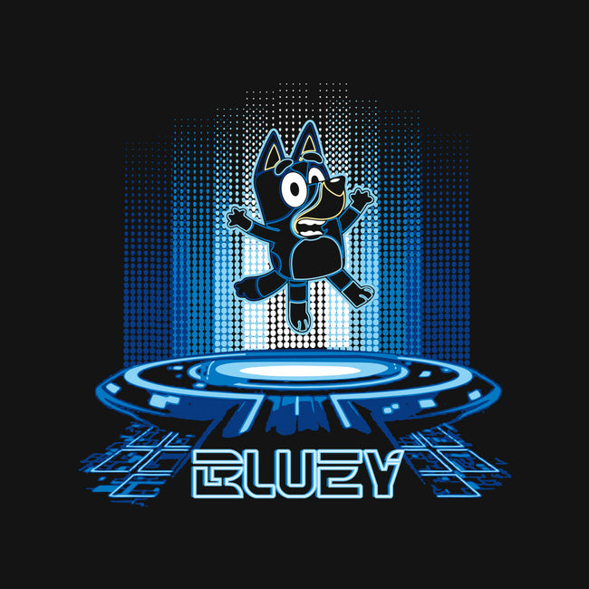 Futuristic Bluey-None-Removable Cover-Throw Pillow-dalethesk8er