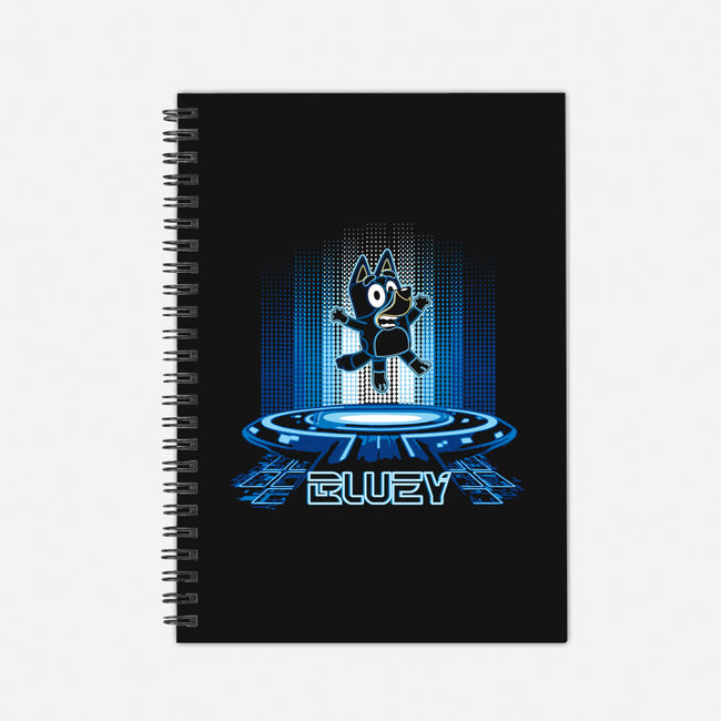 Futuristic Bluey-None-Dot Grid-Notebook-dalethesk8er