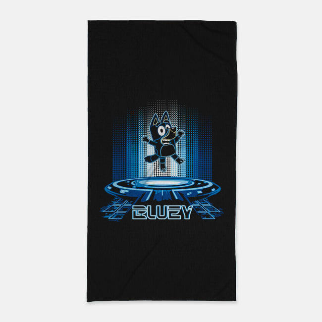 Futuristic Bluey-None-Beach-Towel-dalethesk8er