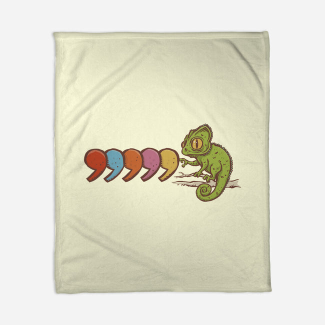 Comma Chameleon-None-Fleece-Blanket-kg07