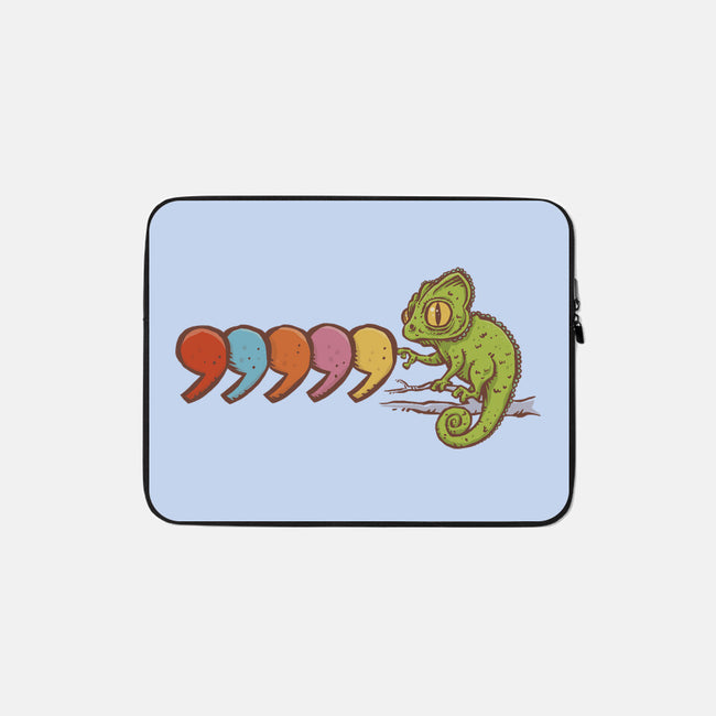 Comma Chameleon-None-Zippered-Laptop Sleeve-kg07