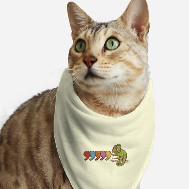 Comma Chameleon-Cat-Bandana-Pet Collar-kg07