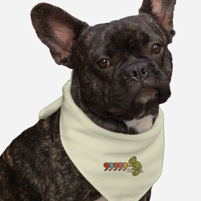 Comma Chameleon-Dog-Bandana-Pet Collar-kg07