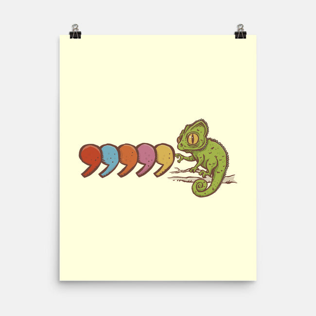 Comma Chameleon-None-Matte-Poster-kg07