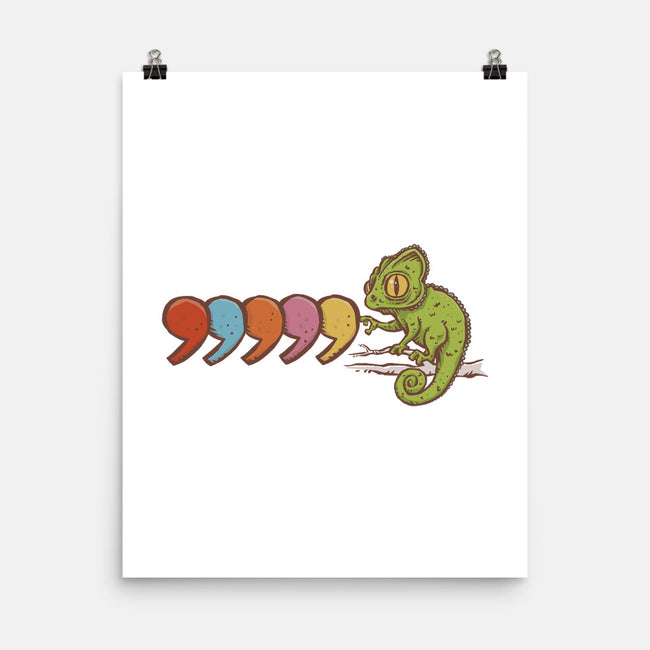 Comma Chameleon-None-Matte-Poster-kg07
