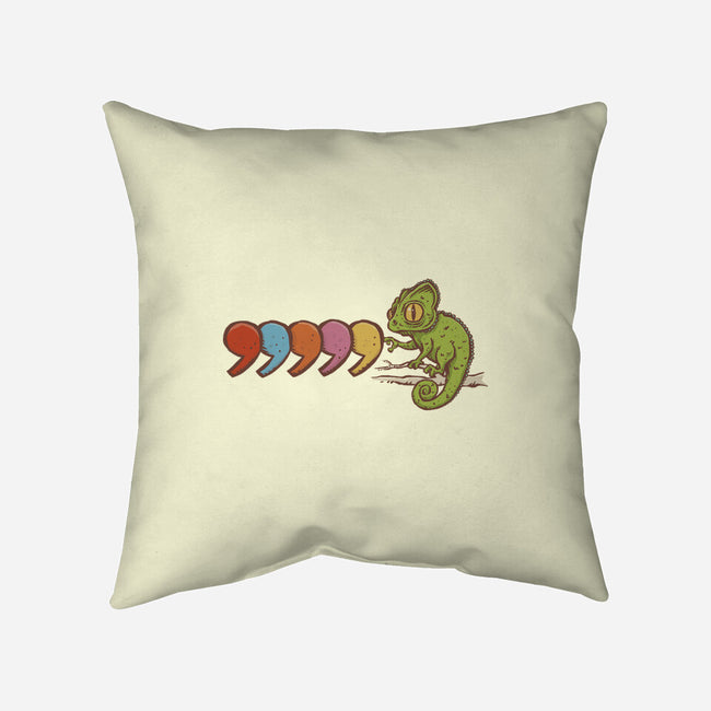 Comma Chameleon-None-Non-Removable Cover w Insert-Throw Pillow-kg07