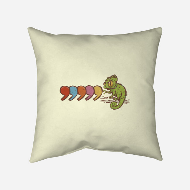 Comma Chameleon-None-Removable Cover w Insert-Throw Pillow-kg07