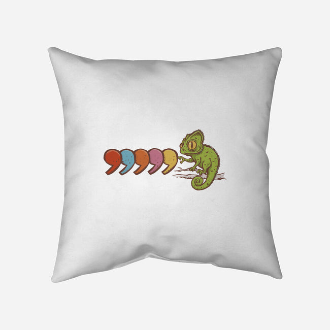 Comma Chameleon-None-Removable Cover-Throw Pillow-kg07