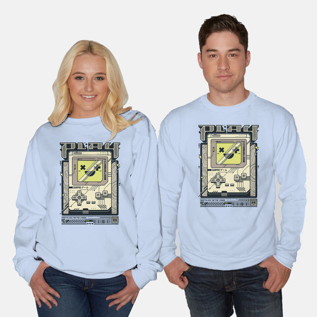 Play Retro Vibes-Unisex-Crew Neck-Sweatshirt-StudioM6