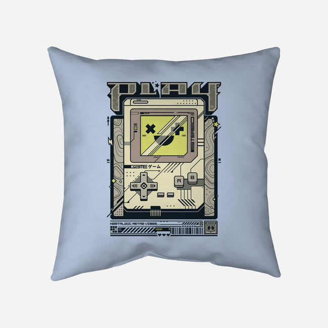 Play Retro Vibes-None-Non-Removable Cover w Insert-Throw Pillow-StudioM6