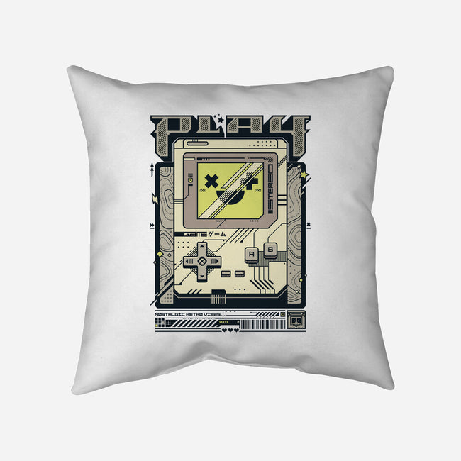 Play Retro Vibes-None-Non-Removable Cover w Insert-Throw Pillow-StudioM6