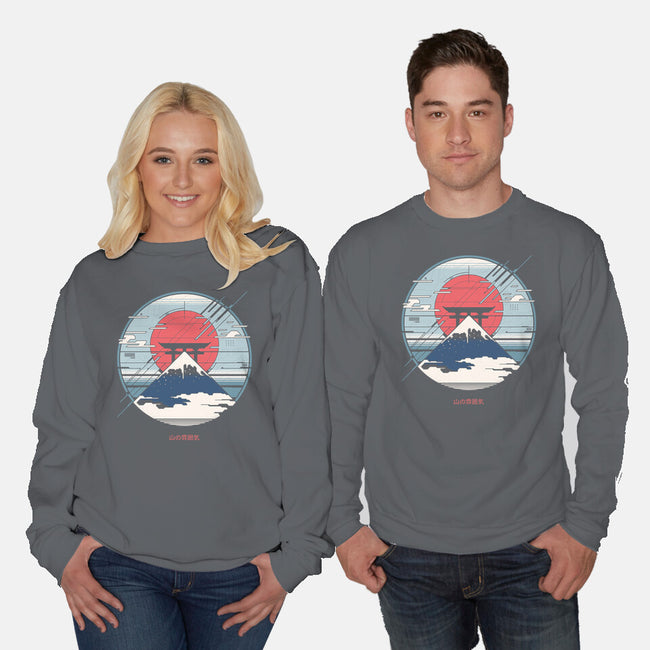 Mountain Tech-Unisex-Crew Neck-Sweatshirt-StudioM6