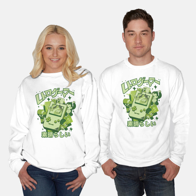 Retro Gamers Are Awesome-Unisex-Crew Neck-Sweatshirt-Kladenko