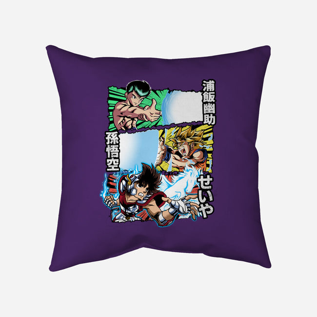Greatest Anime Heroes-None-Removable Cover w Insert-Throw Pillow-Diego Oliver