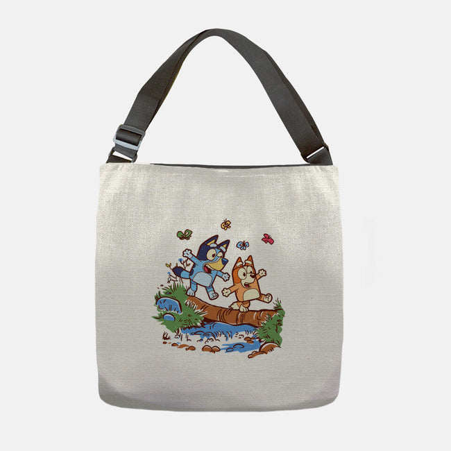 Walking Down The Stream-None-Adjustable Tote-Bag-Xentee